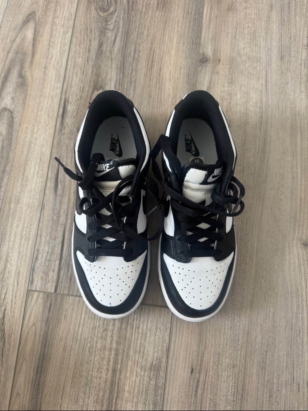 Nike Black and White Dunk Low Sneakers (Used Couple Times) Almost like new